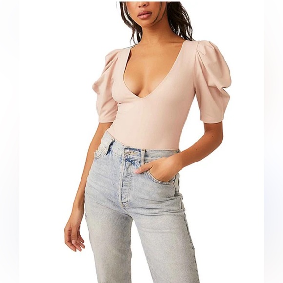 Free People Va Va Voop Bodysuit - Sweet Nothings NWOT - Picture 1 of 9
